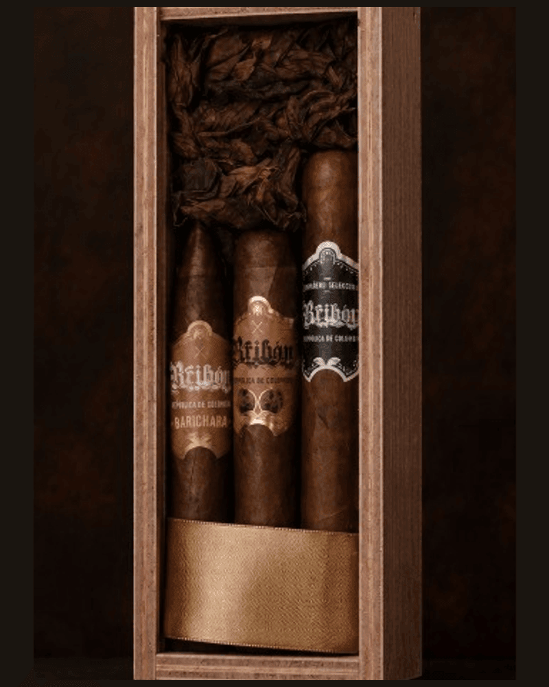 Bribón Sampler Pack x 3 — caja de madera con tres cigarros