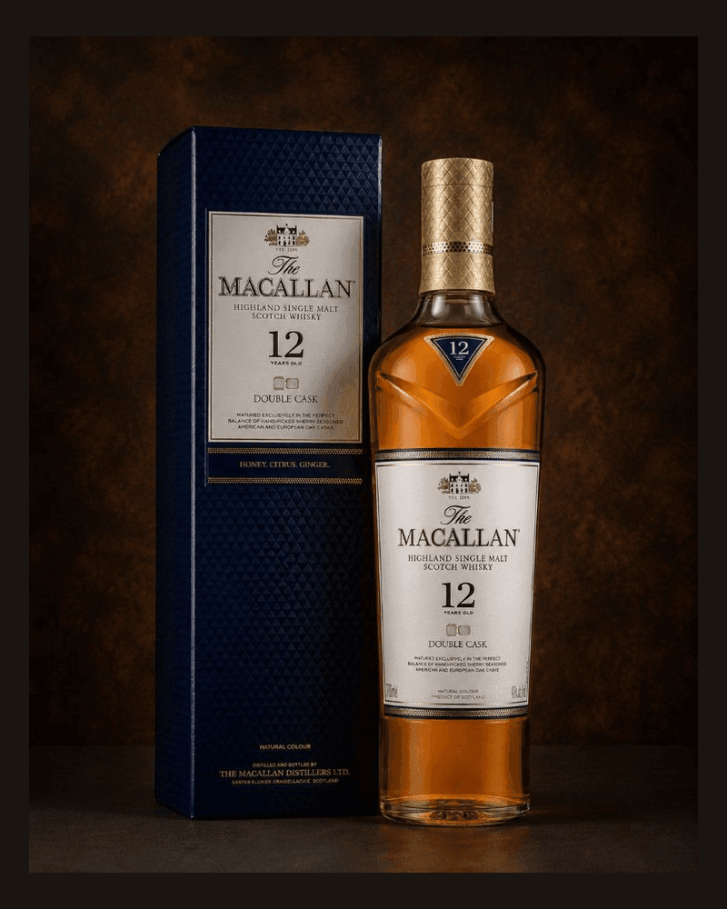 The Macallan 12 Años Double Cask — botella 700 ml y estuche