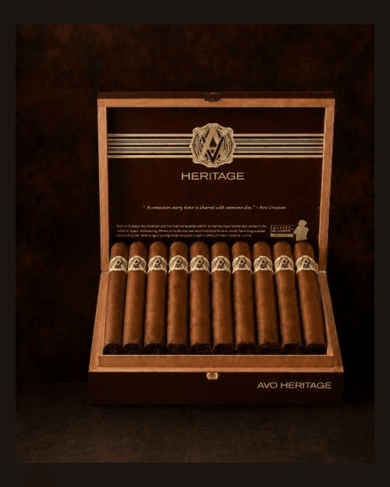 AVO Heritage Robusto — caja abierta