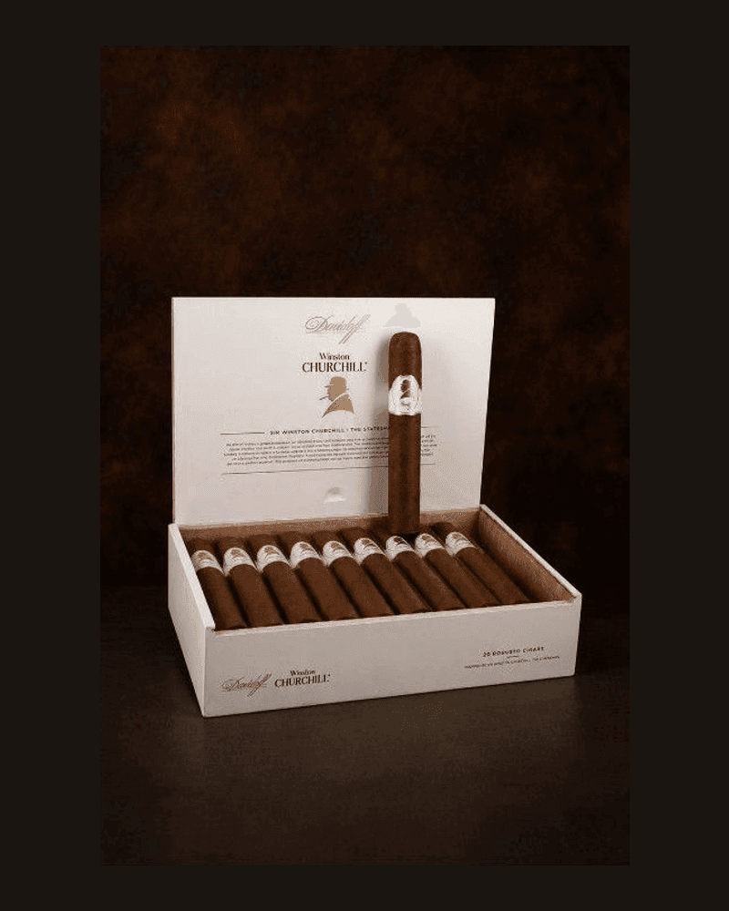 Davidoff Winston Churchill Robusto — caja abierta